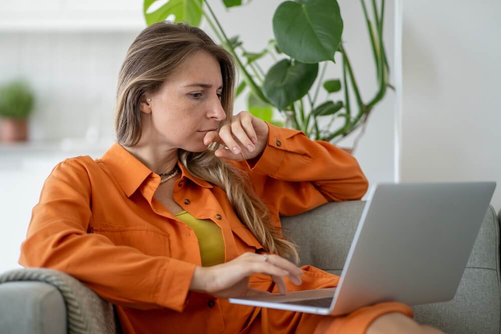 woman researching FAQs on dermatology in Acworth GA